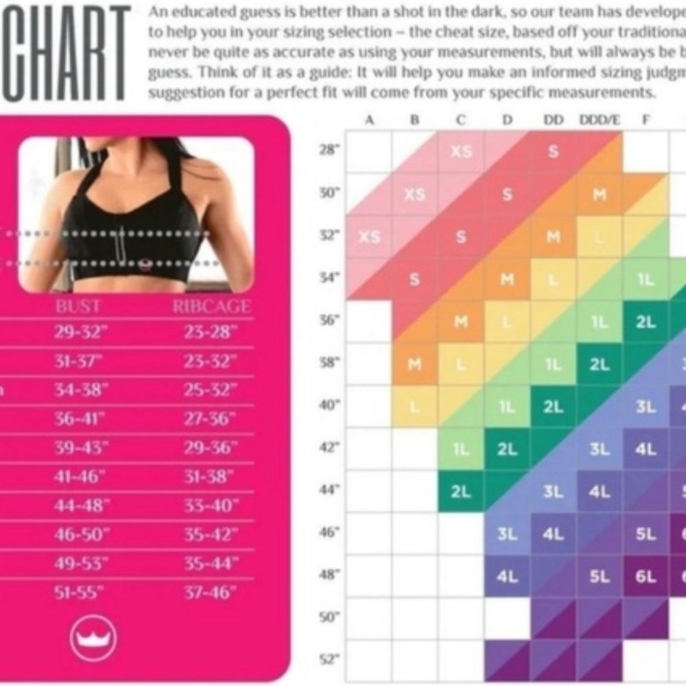 SHEFIT Pink and Teal Zip-Front High-Support Sports Bra - Picture 5 of 5